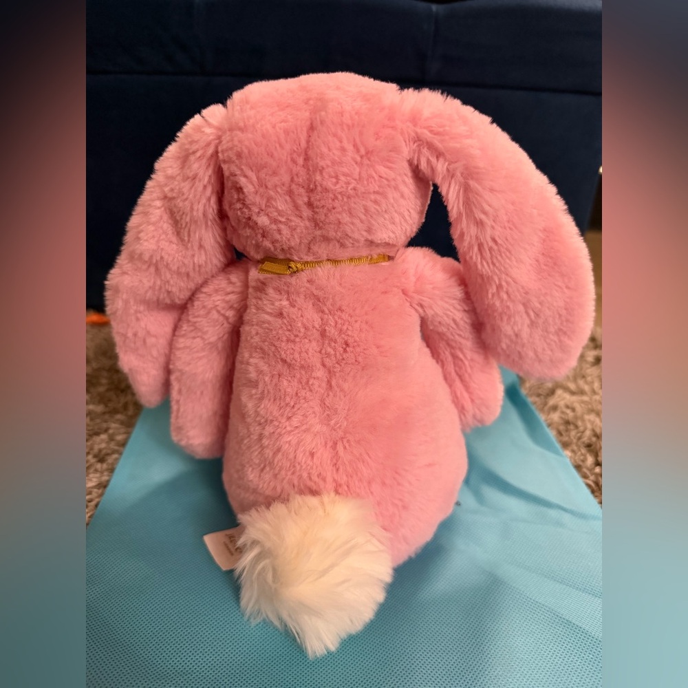 Authentic Jellycat Blushkin Blossom Luxe Bunny NWT and Jelly cat bag - Picture 7 of 11
